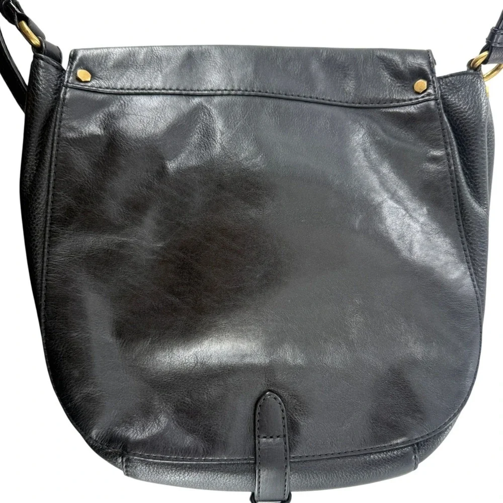 Marc By Marc Jacobs Black Leather Shoulder Bag Crossbody Purse‎ Flap 12